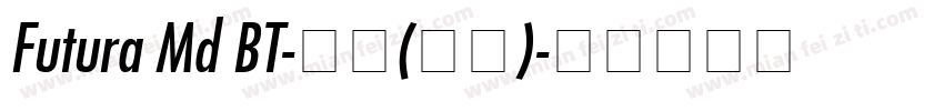 Futura Md BT-粗体(西方)字体转换